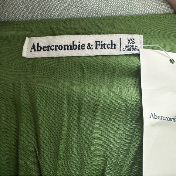 Abercrombie & Fitch Green One Shoulder Midi Dress Size XS NWT Fairycore - Picture 5 of 8